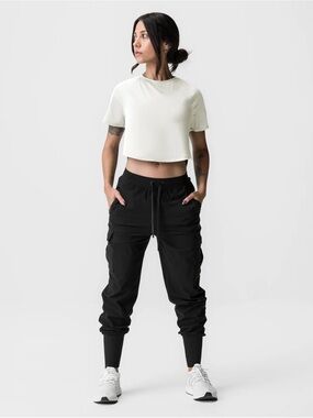ASRV X EQUINOX AEROSILVER CROPPED TRAINING TEE Size XS Athletic Running Hyrox